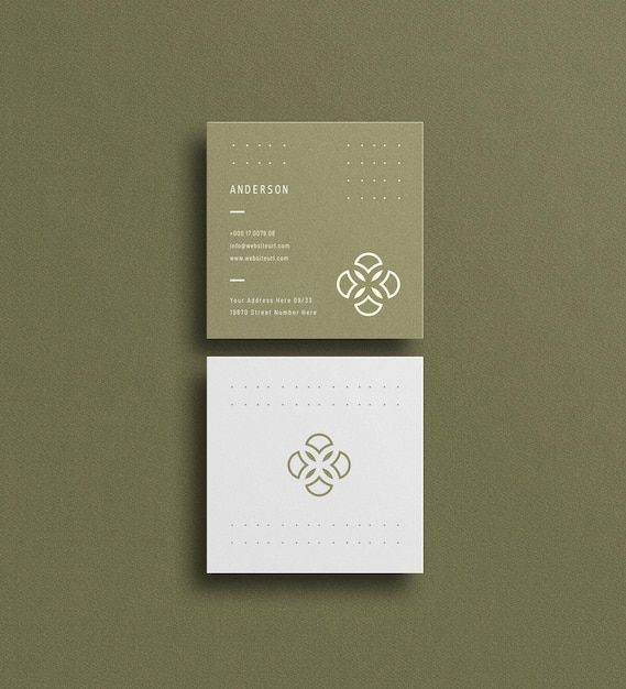 Square Visiting Cards
