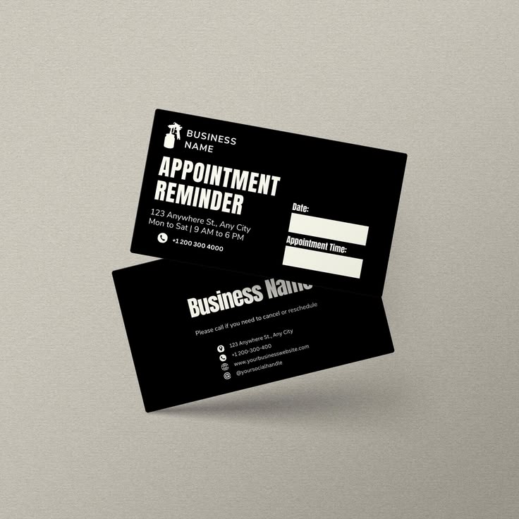 Appointment Card Printing – Help Customers Remember Their Next Visit