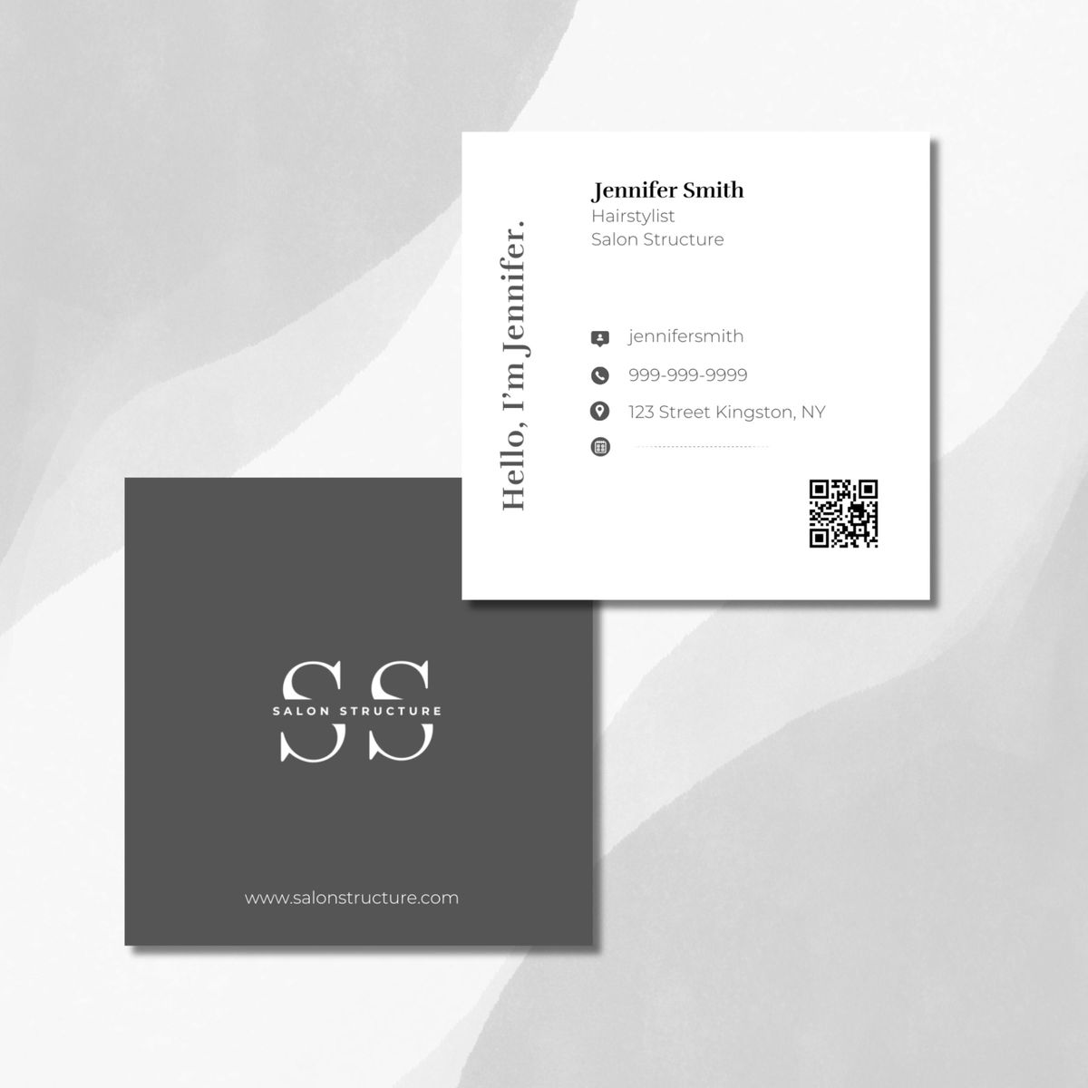 Square Visiting Cards