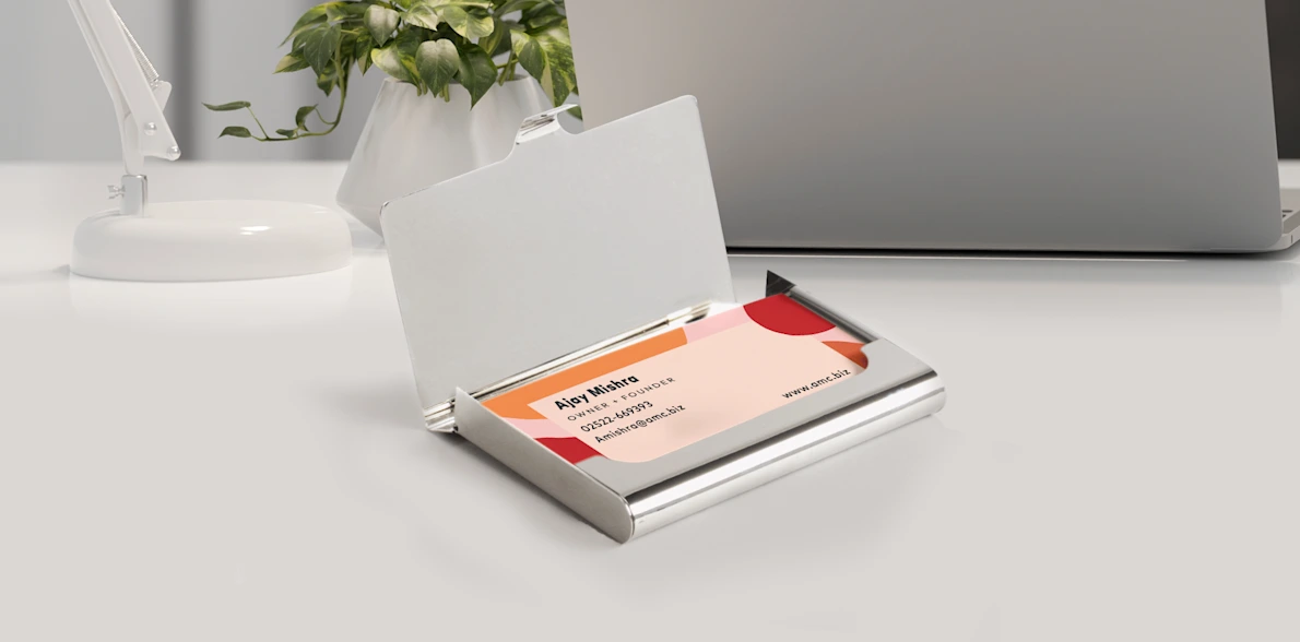 Metal Visiting Card Holder