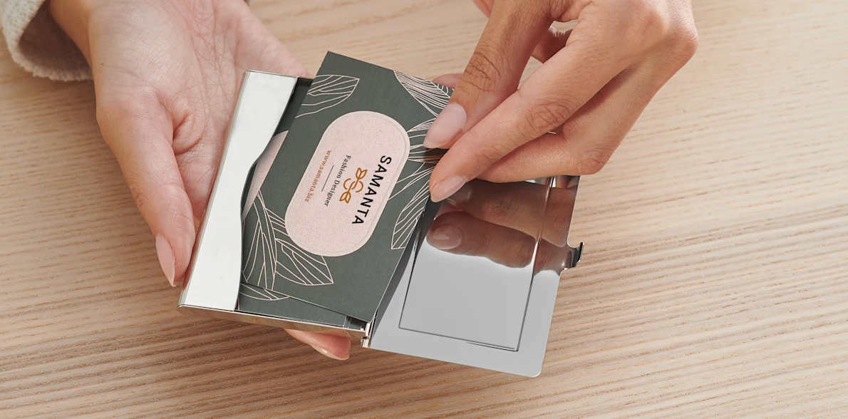 Engraved Metal Visiting Card Holders